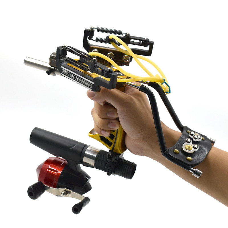 Outdoor Hunting Products - Ulepszona ręczna metalowa proca z opaski