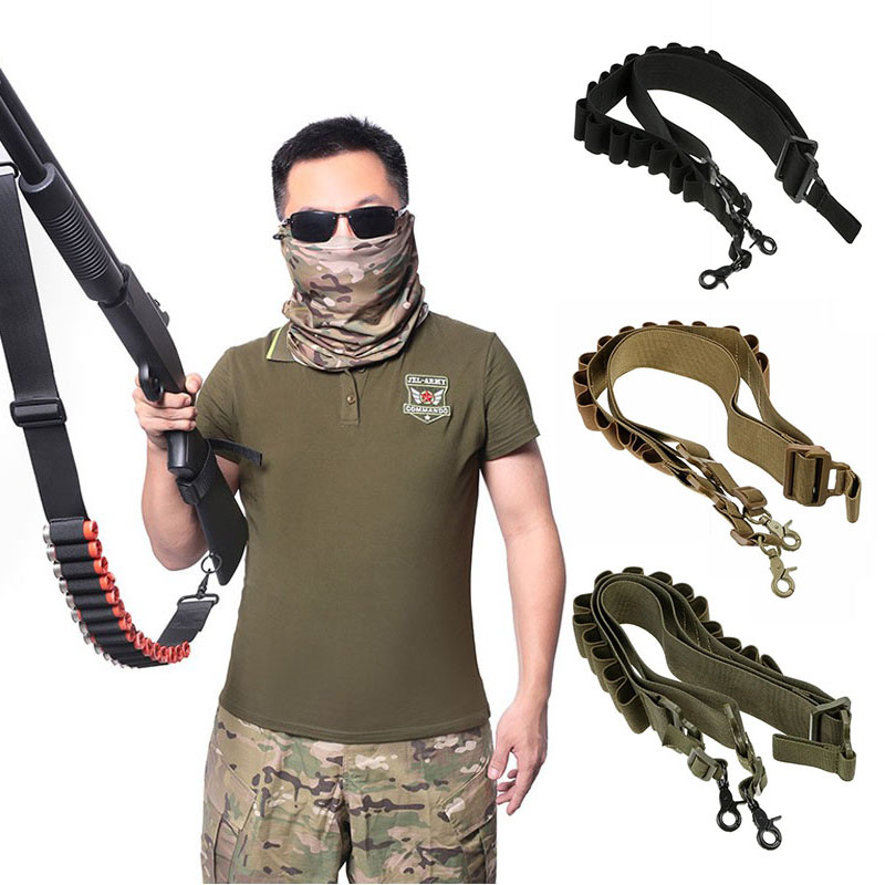 Outdoor Hunting Rifle - Pas na 15 naboju, ładownica na