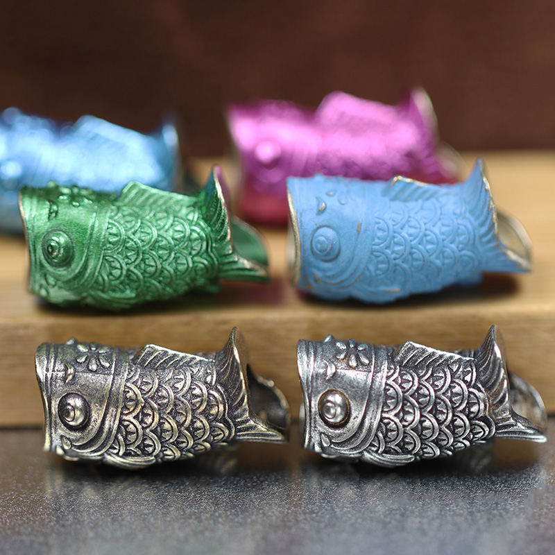 Paracord Survival Bracelet - Koinobori mosiężne koraliki do noża karp