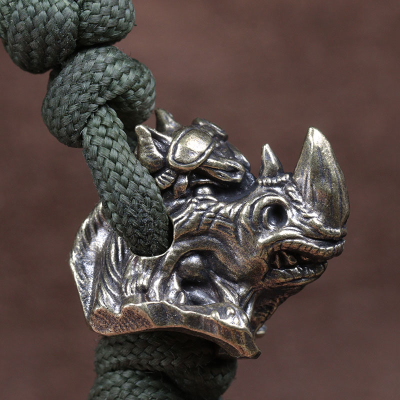Głowa nosorożca mosiężny nóż k – Paracord Survival Bracelet recenzja i cena