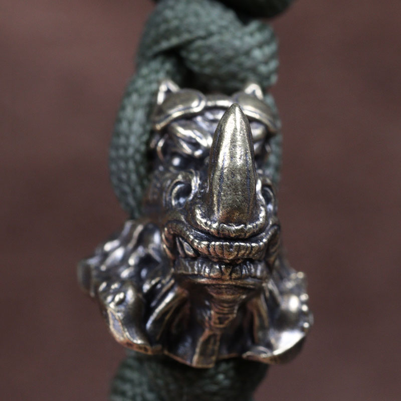 Głowa nosorożca mosiężny nóż k – Paracord Survival Bracelet recenzja i cena