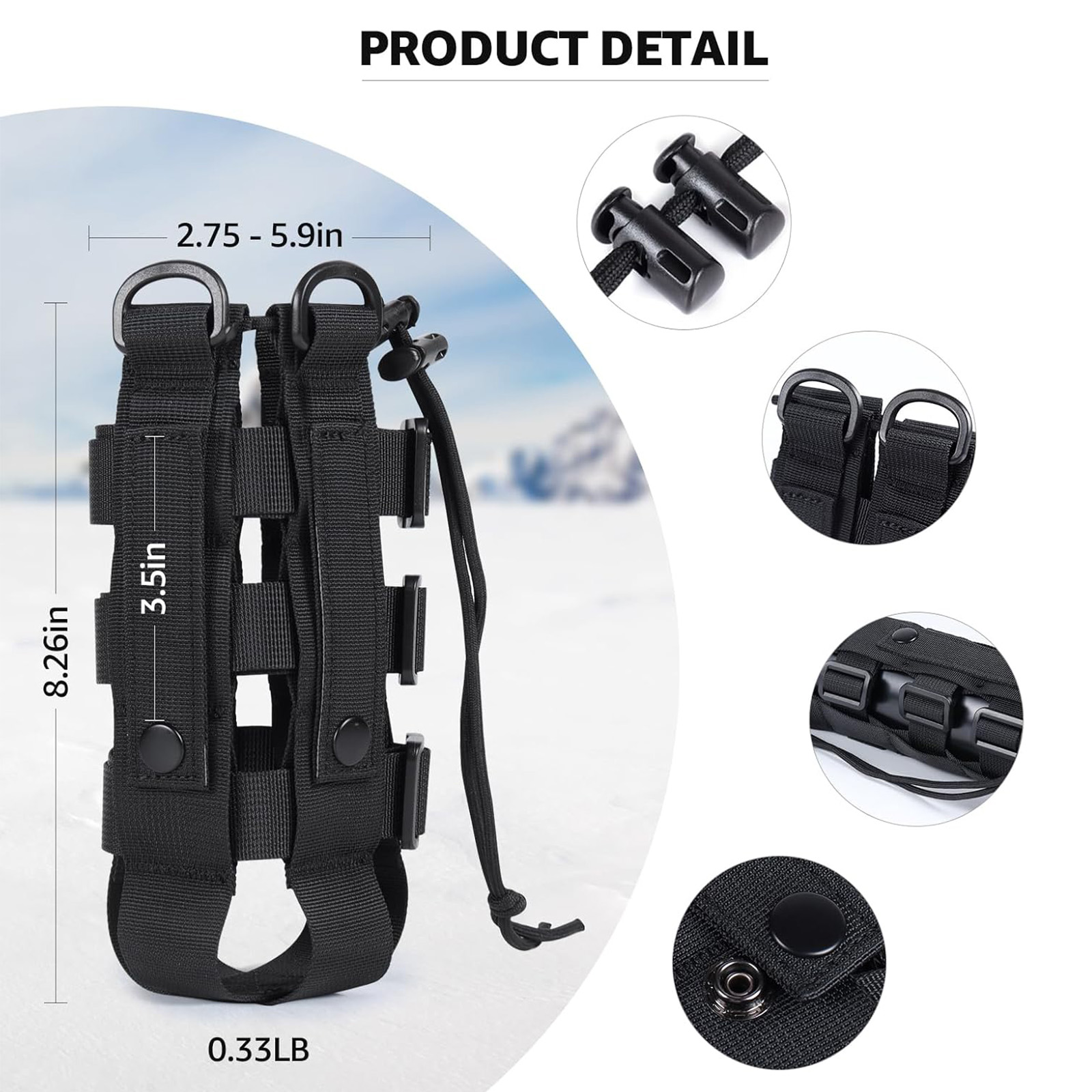 Uchwyt na butelkę wody Molle P – Outdoor Hunting Backpack recenzja i cena